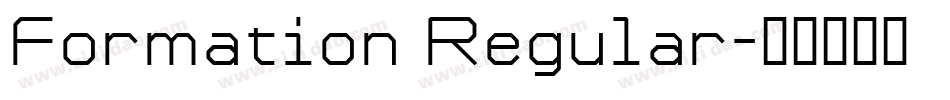 Formation Regular字体转换